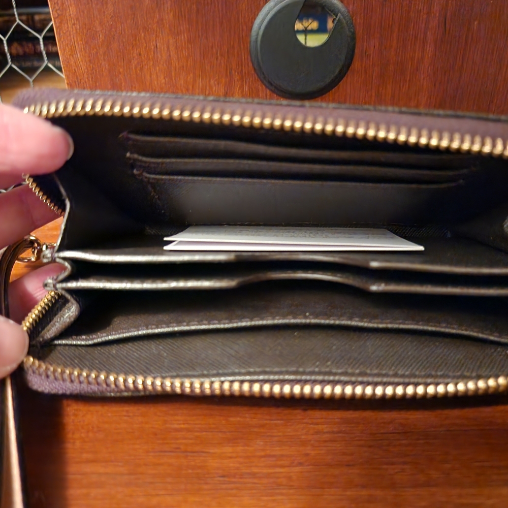 Michael Kors Black and Brown Wristlet - Picture 3 of 3